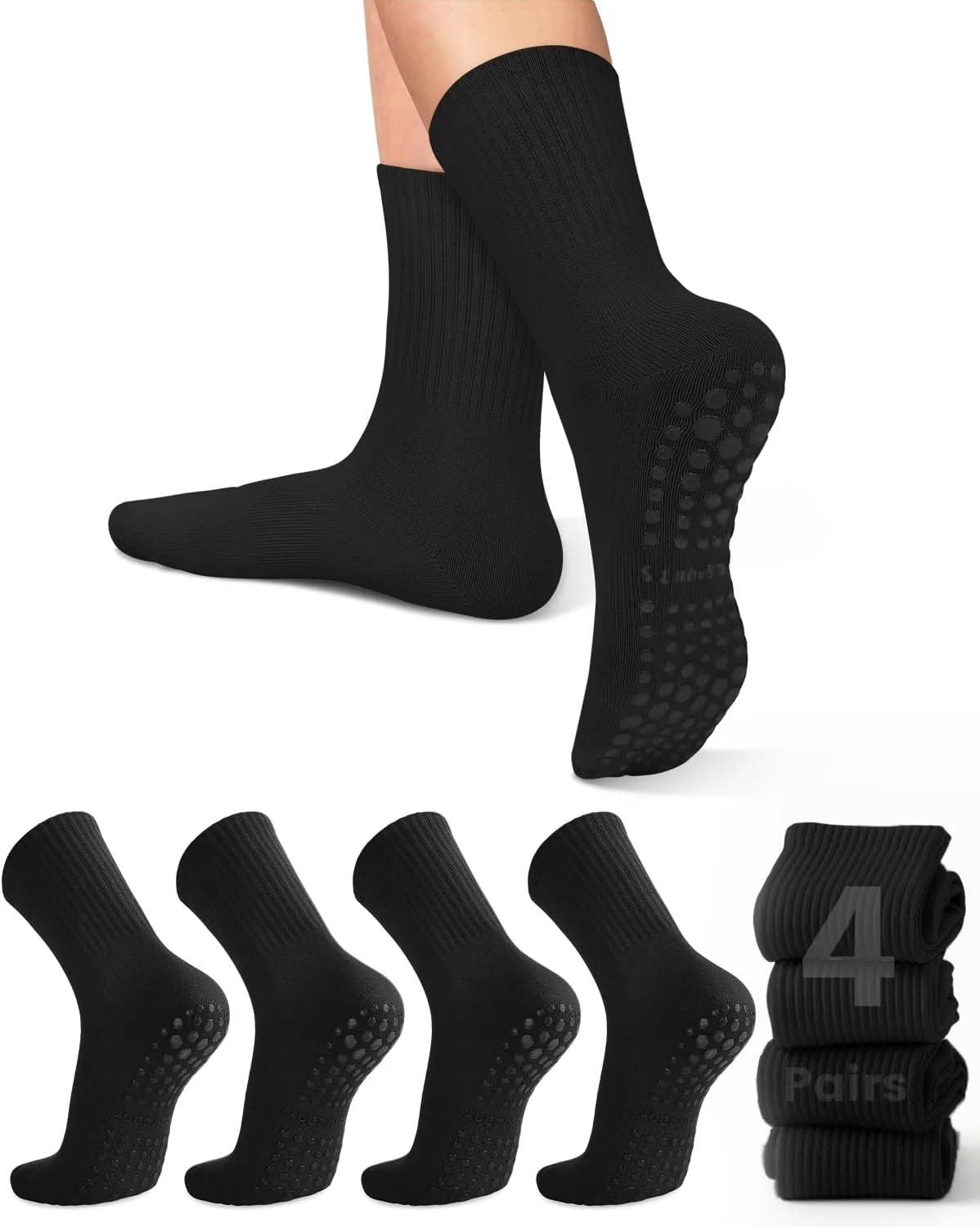 Pilates & Yoga Unleashed Studio - 4 pares de calcetines de yoga