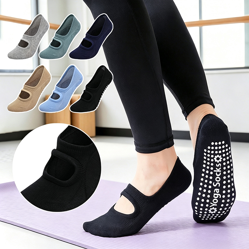 Pilates Yoga Ballet - Calcetines de Yoga Antideslizantes para Mujer,