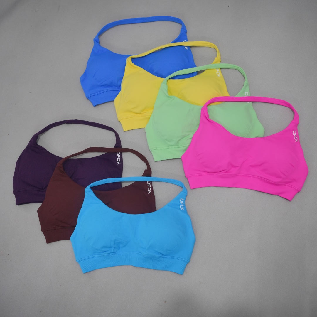 Yoga Strap Cotton - Sujetador Deportivo Sin Costuras para Mujer