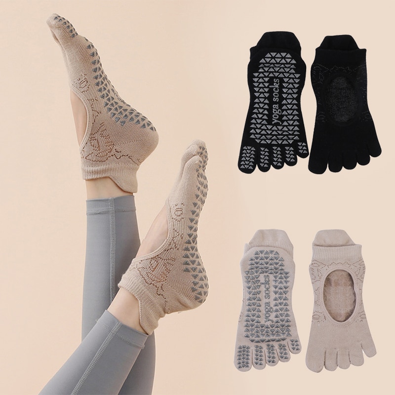 Calcetines antideslizantes con - Pilates Yoga Grip Socks reseña y precio