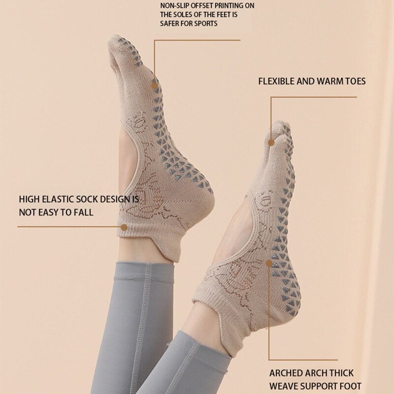 Calcetines antideslizantes con - Pilates Yoga Grip Socks reseña y precio