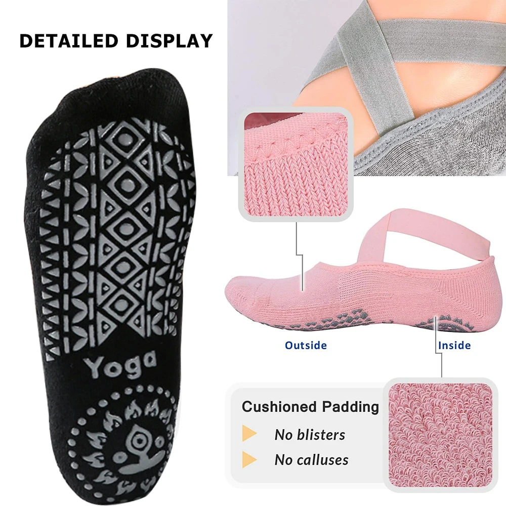 1 par de calcetines de yoga pa - Pilates Yoga Ballet reseña y precio